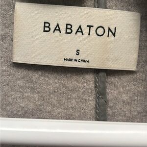 Babaton Gray Wool-Blend Coat